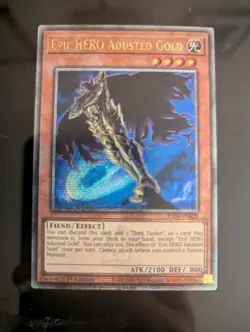 Yu-Gi-Oh! Evil HERO Adusted Gold - Quarter Century Secret Rare (QCR) - Image 1