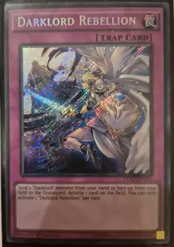 YuGiOh Darklord Rebellion Secret Rare 1st Edition DESO-EN036 - Image 1
