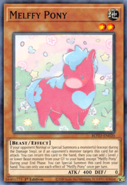 Melffy Pony - ROTD-EN020 - Common - 1st Edition - Yugioh - Image 1