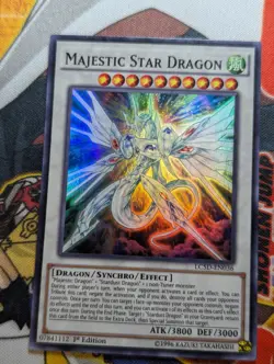 YuGiOh Majestic Star Dragon Super Rare 1st Edition LC5D-EN036 - NM - Image 1
