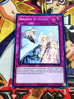 Solemn Warning ra02-en078 (NM+) Secret Rare Yu-Gi-Oh! - Image 1