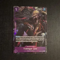 Namco One Piece CCG Trafalgar Law Foil Rare OP09-069 New World 2000 Power - Image 1