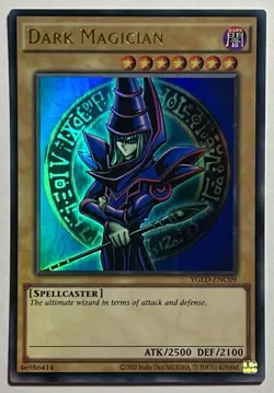 Dark Magician YGLD-ENC09 (LP) Ultra Rare Unlimited 2020 Yu-Gi-Oh! TCG Card - Image 1