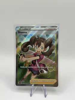 Pokemon TCG Shauna Fusion Strike Holo Card 263/264 Full Art Ultra Rare - Image 1