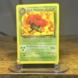 DARK VILEPLUME Pokemon Card - WOTC--Team Rocket 30/82 Non-HOLO - Image 1