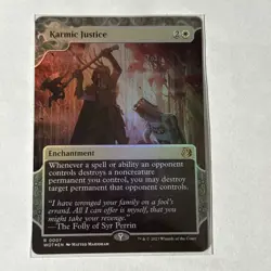 MTG Foil Wilds of Eldraine: Enchanting Tales WOT Karmic Justice NM - Image 1
