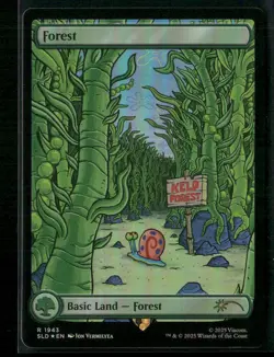 Spongebob Squarepants x Secret Lair Drop #1943 Forest - Rainbow Foil - Image 1
