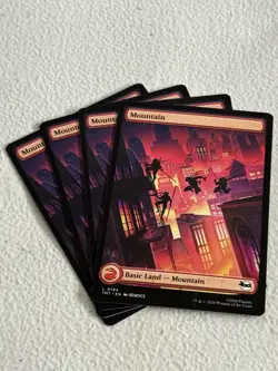4x Mountain (194) TEENAGE MUTANT NINJA TURTLES MAGIC: THE GATHERING - Image 1