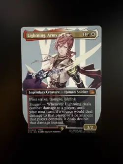 MTG Final Fantasy English Lightning, Army of One Borderless 0400 Non-Foil - Image 1