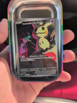 Team Rockets Mimikyu 238/217 Illustration Rare Ascended Hero’s SHIPS WITH TIN - Image 1