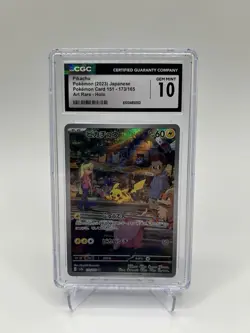 Pikachu - Art Rare - GEM MINT - CGC 10 - #173 - Japanese SV2a - Pokemon TCG - Image 1