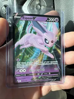 Pokemon TCG Espeon V SWSH Black Star Promos SWSH201 Holo Promo Rare - Image 1