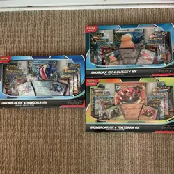Pokemon Snorlax EX, Greninja EX, & Incineroar EX Special Collection Boxes-Sealed - Image 1