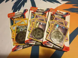 X3 Pokemon TCG Scarlet & Violet Premium Checklane Blister Gengar X2 Machamp X1 - Image 1