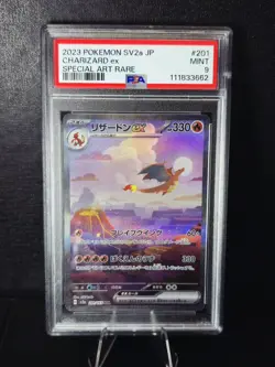 2023 Pokemon SV2a Japanese Card 151 Special Art Rare #201 Charizard Ex PSA 9 - Image 1
