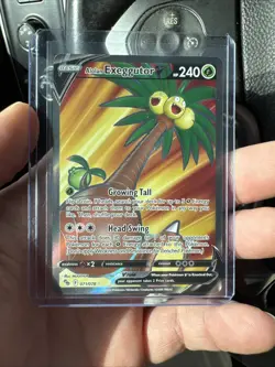 Pokemon TCG Alolan Exeggutor V (Full Art) Pokemon GO 071/078 Holo Ultra Rare - Image 1