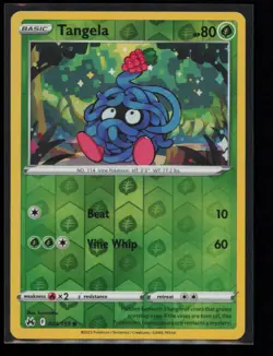 Tangela 004/159 Pokemon Crown Zenith Common Near Mint Reverse Holo - Image 1