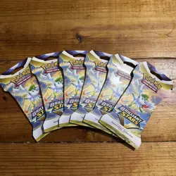 Pokemon TCG: Sword & Shield-Brilliant Stars Sleeved Booster Packs *6-Pack Lot* 820650809972 - Image 1