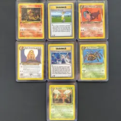 1st Edition Pokemon Breeder, Neo Dest./ Discovery/ Genesis/ Fossil lot - 7 NM+ - Image 1