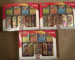3x Pokemon 151 Costco Mini Tin Two Box Set of 5-Pack Mini Tins 10 Total Tins New - Image 1
