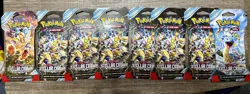 Pokemon TCG Stellar Crown Sleeved Booster Pack Lot (8) Total Packs Sealed New - Image 1