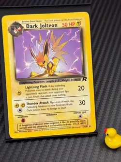 Vintage Pokemon TCG - Dark Jolteon 38/82 - Team Rocket Uncommon - WOTC Era - MP - Image 1