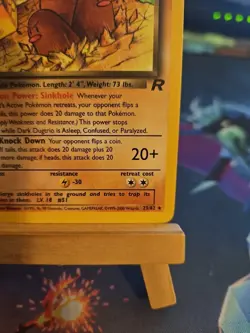 Pokemon TCG Dark Dugtrio 23/82 Rocket Non Holo Rare LP+ Very Clean! - Image 4