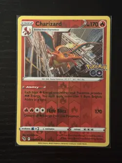 Charizard Reverse Holo Rare Pokemon GO 010/078 NM Pokemon TCG - Image 1