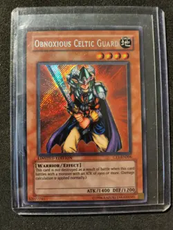 Yu-Gi-Oh! Obnoxious Celtic Guardian (CT1-EN006) Secret Rare Exactly as Seen - Image 1