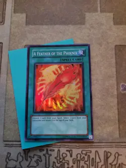 YUGIOH A FEATHER OF THE PHOENIX FET-EN037 SUPER UNLIMITED ED LP - Image 2