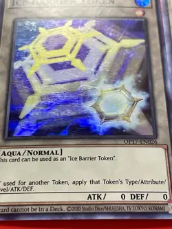3x Ice Barrier Token | OP17-EN026 | Super Rares | MP | Yu-Gi-Oh! - Image 2