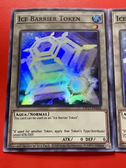 3x Ice Barrier Token | OP17-EN026 | Super Rares | MP | Yu-Gi-Oh! - Image 3