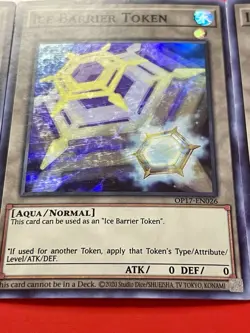 3x Ice Barrier Token | OP17-EN026 | Super Rares | MP | Yu-Gi-Oh! - Image 4