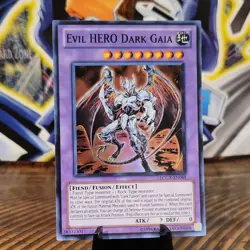 Yu-Gi-Oh! Evil HERO Dark Gaia LCGX-EN069 UNLIMITED Super Rare Near Mint NM - Image 1