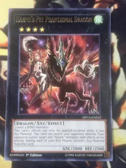 Yugioh: Harpie's Pet Phantasmal Dragon - MP14-EN032 - Rare - 1st Edition - LP - Image 1