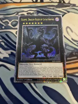 Yugioh Eclipse, Dragon Ruler of Catastrophes Quarter Secret Rare ALIN-EN048 - Image 1