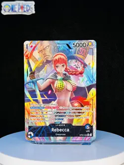 One Piece Card Game 🏴‍☠OP04-039 Rebecca "Leader" NM Alt Art Foil ENGLISH - Image 1