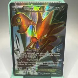 Pokemon TCG Scizor EX Full Art Ultra Rare Holo Card 119/122 DMG - Image 1