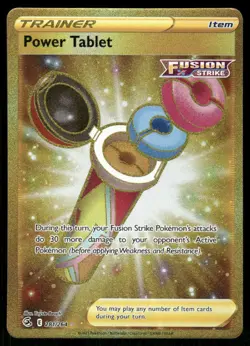 Pokemon Cards Power Tablet 281/264 Fusion Strike Secret Rare NM - Image 1