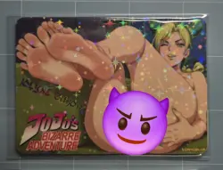 Jolyne Cujoh JoJo's Bizarre Adventure Custom Glow Waifu Card Feet Fan Art 3 - Image 1