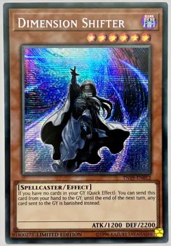 TN19-EN012 Dimension Shifter - Secret Rare Ltd Edition Near Mint YuGiOh Card - Image 1
