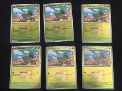 Bulbasaur 001/132 MEG 2026 Pokemon Day League Promo PLAY Stamp Card X6 - Image 1