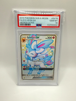 PSA 10 SYLVEON GX SV76/SV94 | Hidden Fates Shiny Full Art Graded Pokemon Card - Image 1