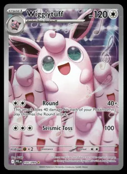 2# Pokemon Cards Wigglytuff 105/094 Phantasmal Flames Illustration Rare - Image 1