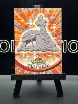 Muk #89 1998 Topps Pokemon TV Animation Edition Blue Logo Pokemon Card - Image 2