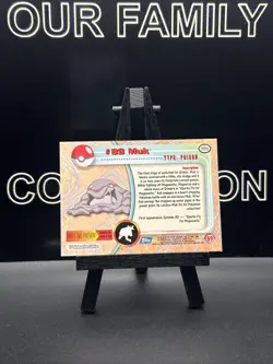 Muk #89 1998 Topps Pokemon TV Animation Edition Blue Logo Pokemon Card - Image 4