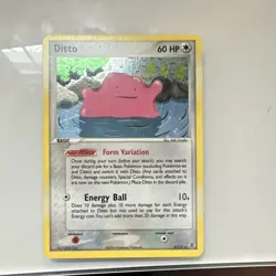 Pokemon Ditto 4/112 EX FireRed & LeafGreen Holo Rare 60 HP Form Variation Card - Image 1