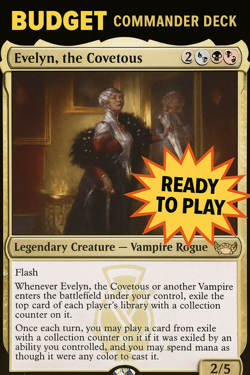 Evelyn, the Covetous Commander Deck - 100 Cards, Sleeves, READY TO PLAY!! Grixis - Image 1