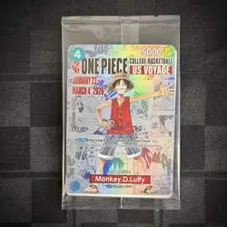 One Piece Promotion Card - Monkey.D.Luffy (055) SEALED College Basketball US NEW - Image 1