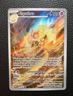 Espathra 197/182 Illustration Rare Near Mint Paradox Rift Holo Pokemon TCG Card - Image 1
